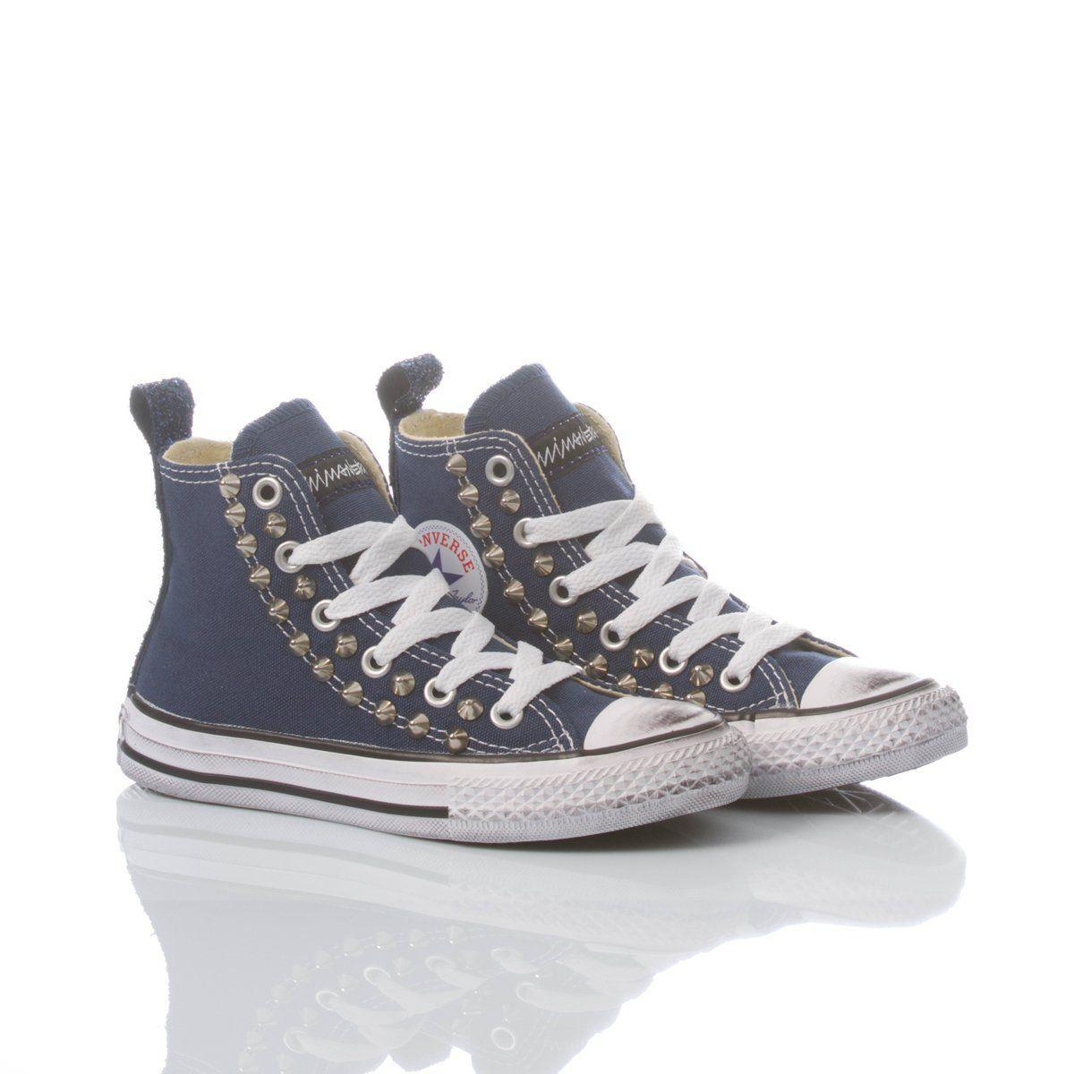 CONVERSE BLUE HI TOP SNEAKERS - DIVINE