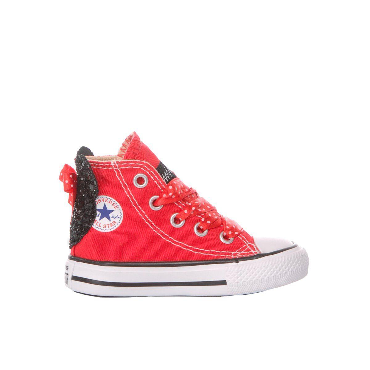 CONVERSE RED HI TOP SNEAKERS - DIVINE