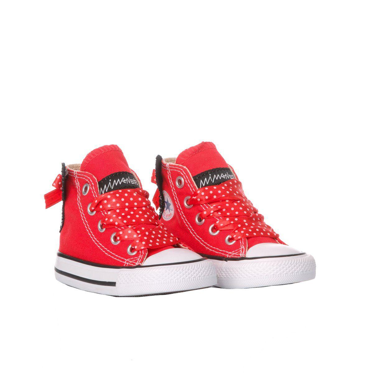 CONVERSE RED HI TOP SNEAKERS - DIVINE