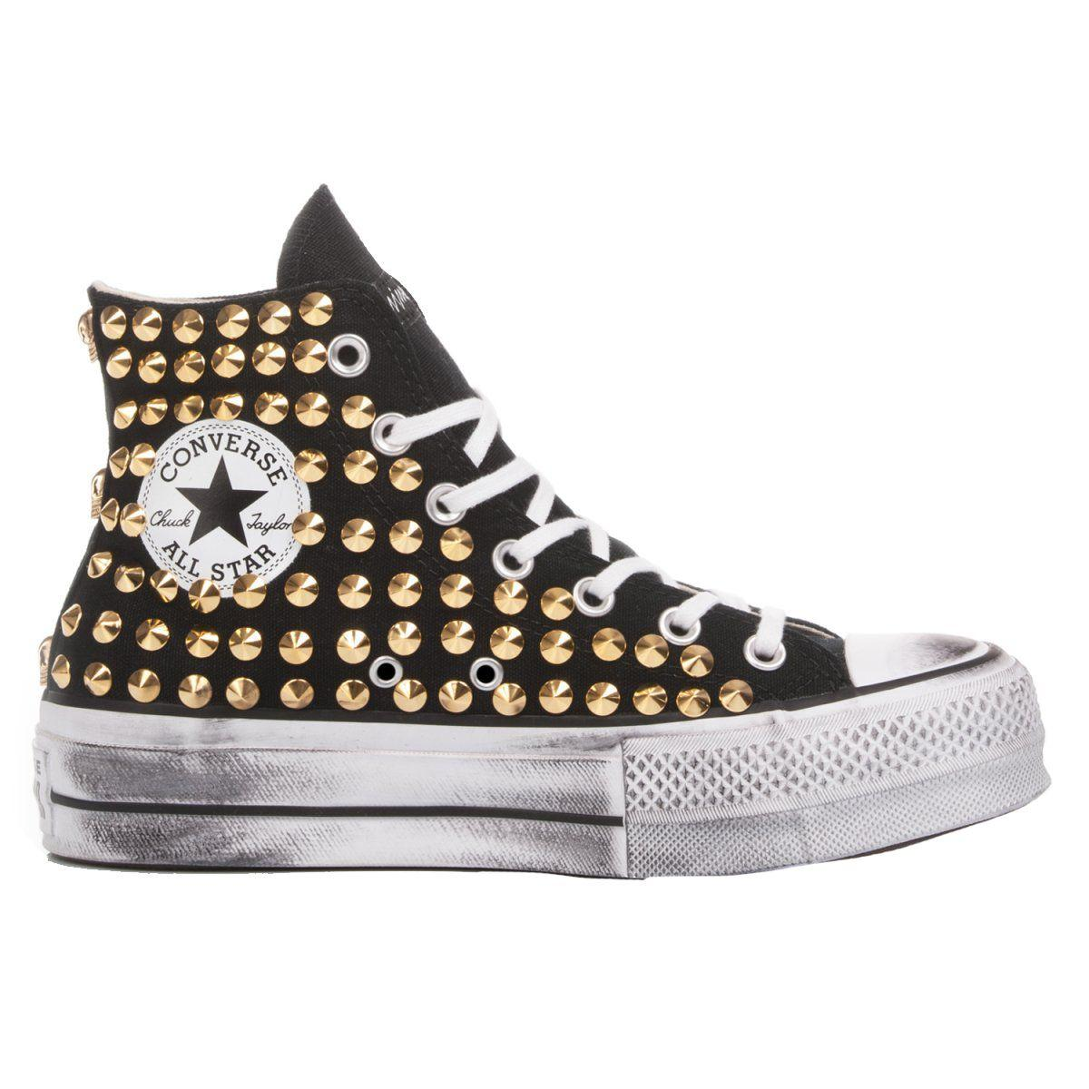 CONVERSE BLACK HI TOP SNEAKERS - DIVINE