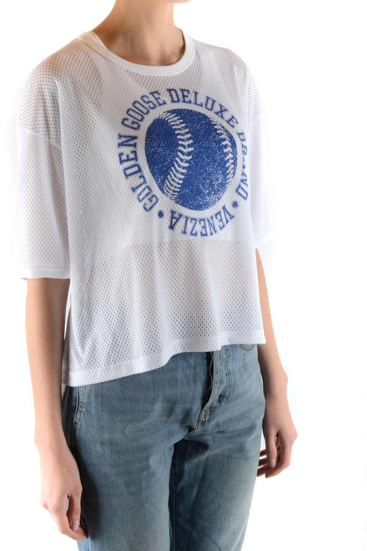 GOLDEN GOOSE WHITE T-SHIRT