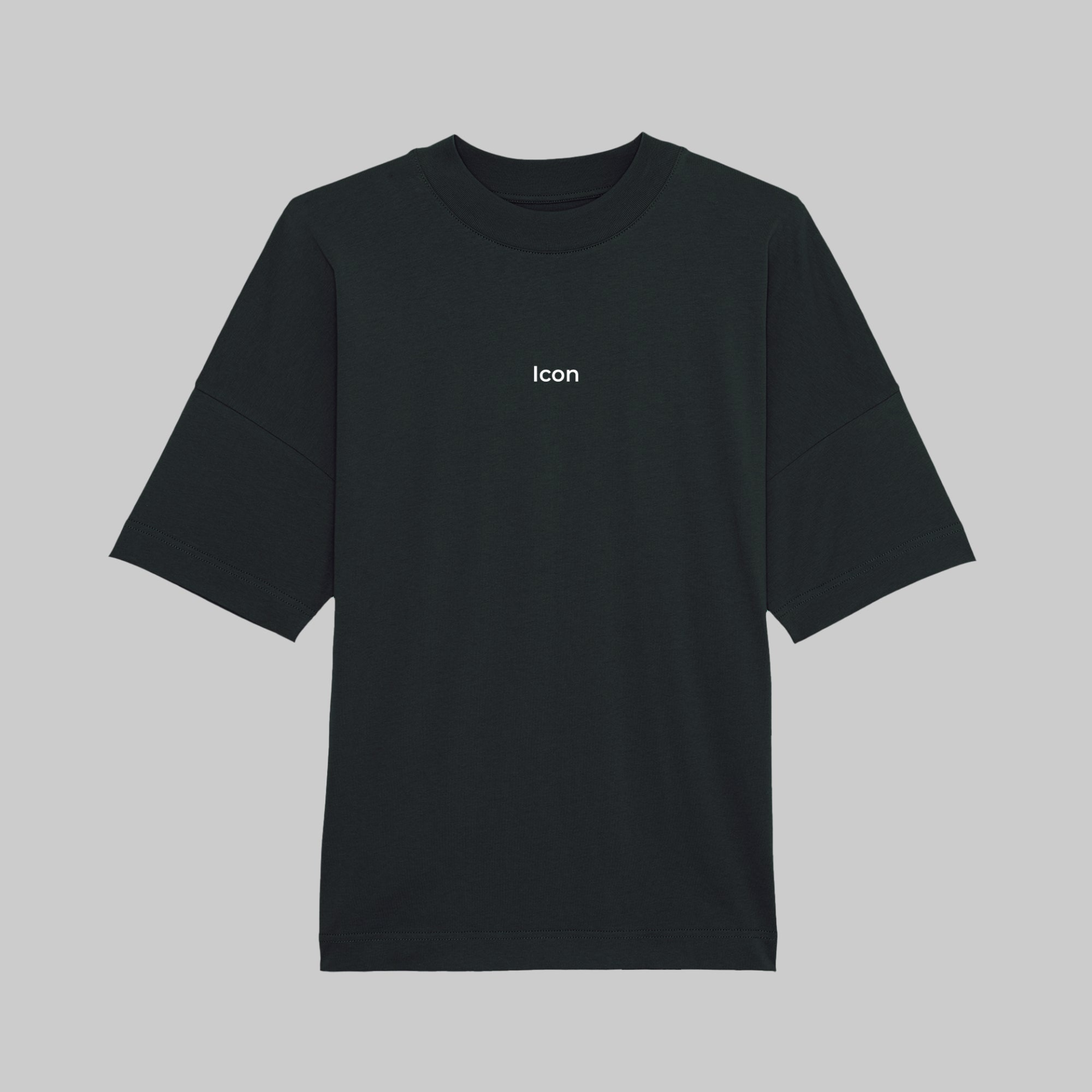 Organic cotton T Shirt with ICON text | Oversize | Men - DIVINE