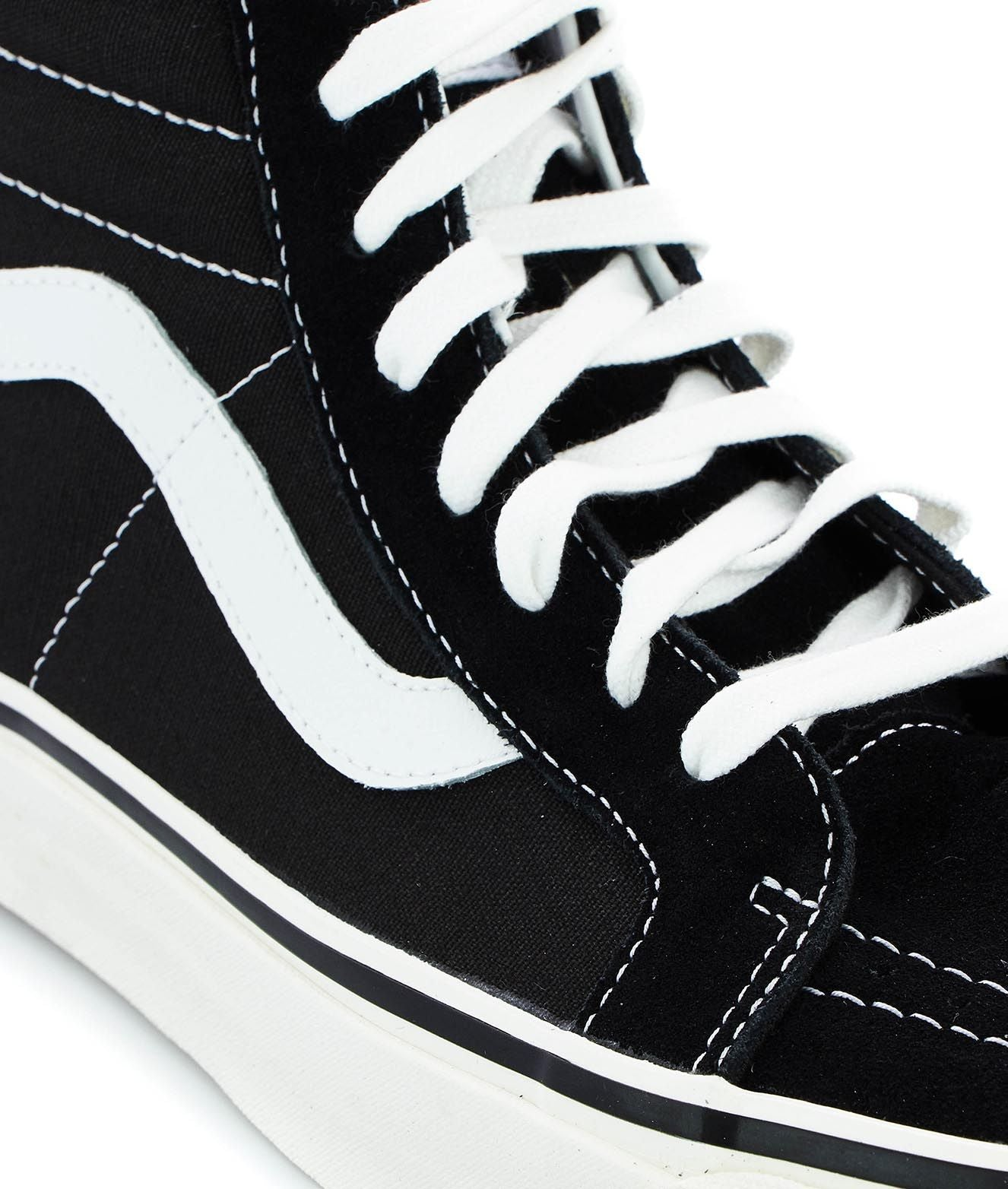VANS BLACK HI TOP SNEAKERS