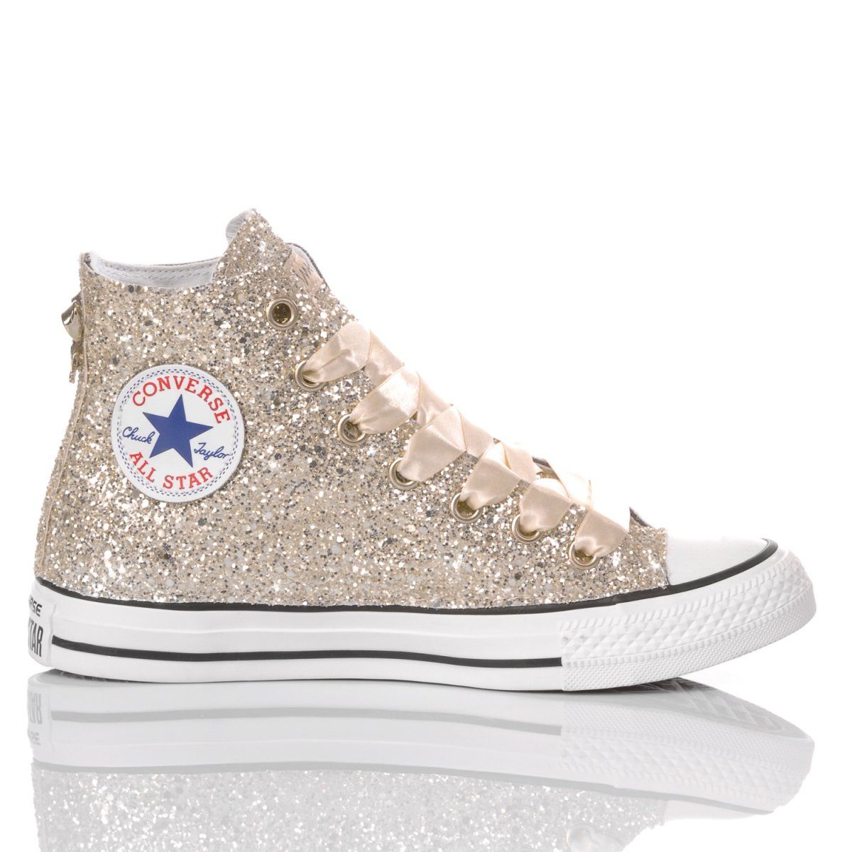 CONVERSE BEIGE HI TOP SNEAKERS