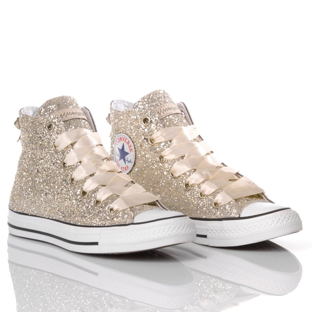 CONVERSE BEIGE HI TOP SNEAKERS