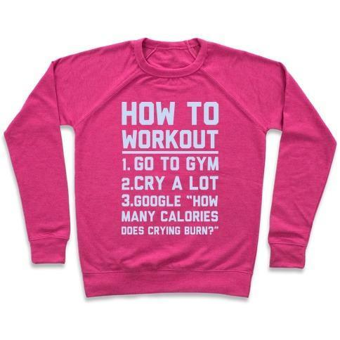 HOW TO WORKOUT CREWNECK SWEATSHIRT - DIVINE