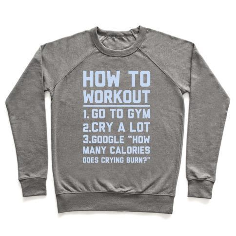 HOW TO WORKOUT CREWNECK SWEATSHIRT - DIVINE
