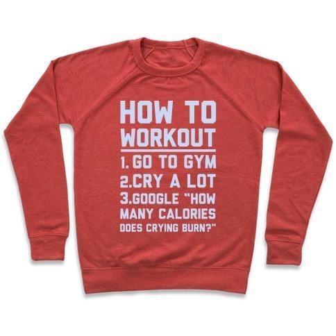 HOW TO WORKOUT CREWNECK SWEATSHIRT - DIVINE