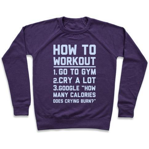 HOW TO WORKOUT CREWNECK SWEATSHIRT - DIVINE