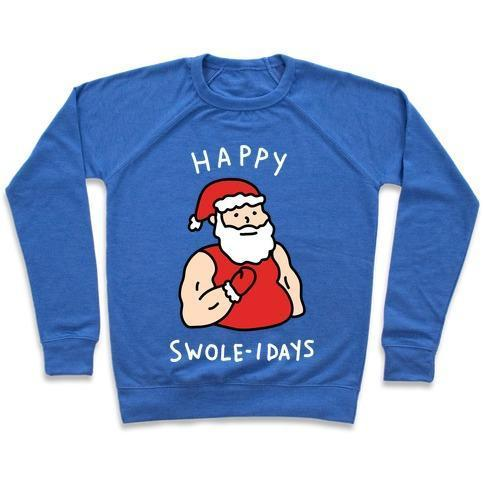 HAPPY SWOLE-IDAYS CHRISTMAS CREWNECK SWEATSHIRT