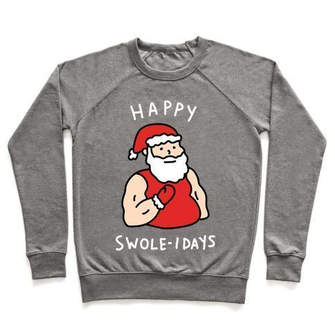 HAPPY SWOLE-IDAYS CHRISTMAS CREWNECK SWEATSHIRT