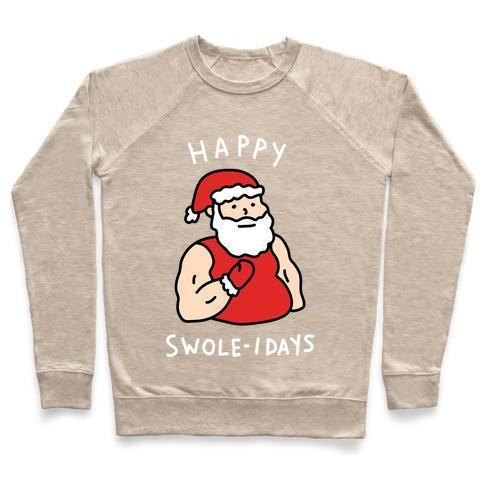 HAPPY SWOLE-IDAYS CHRISTMAS CREWNECK SWEATSHIRT