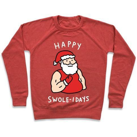 HAPPY SWOLE-IDAYS CHRISTMAS CREWNECK SWEATSHIRT
