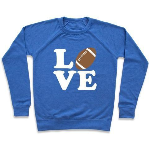 LOVE FOOTBALL CREWNECK SWEATSHIRT