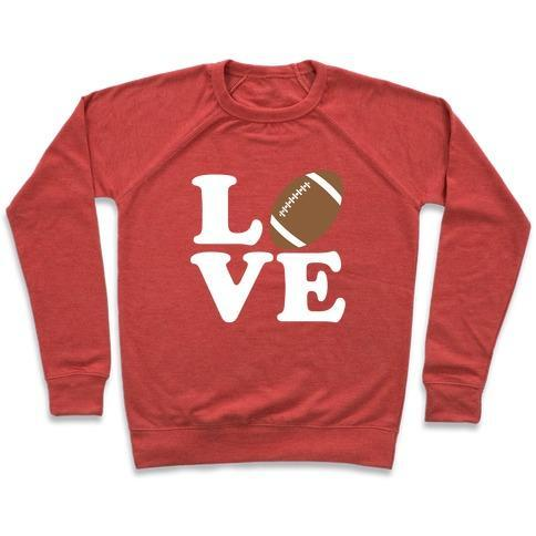 LOVE FOOTBALL CREWNECK SWEATSHIRT