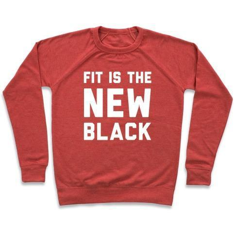 FIT IS THE NEW BLACK CREWNECK SWEATSHIRT