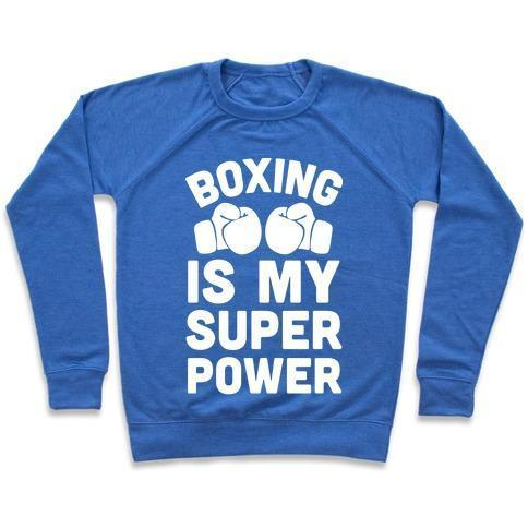 BOXING IS MY SUPEROWER CREWNECK SWEATSHIRT