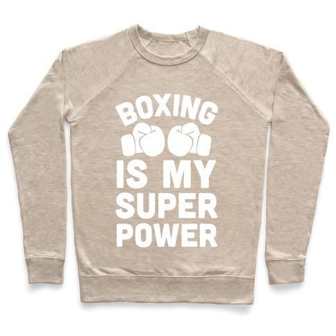 BOXING IS MY SUPEROWER CREWNECK SWEATSHIRT