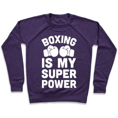 BOXING IS MY SUPEROWER CREWNECK SWEATSHIRT