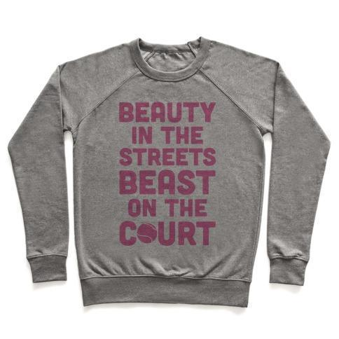 BEAUTY IN THE STREETS BEAST ON THE COURT CREWNECK SWEATSHIRT