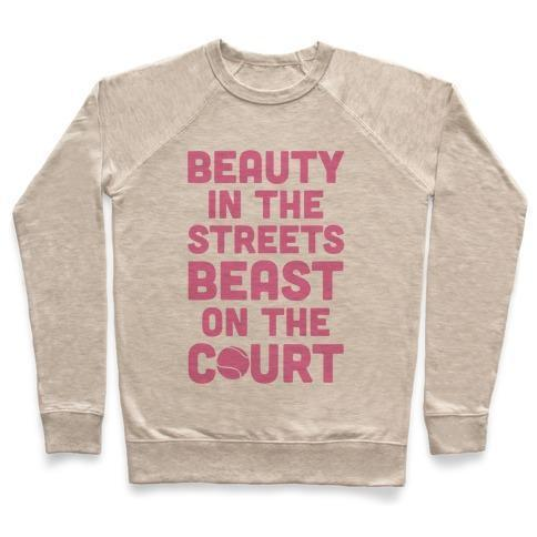 BEAUTY IN THE STREETS BEAST ON THE COURT CREWNECK SWEATSHIRT