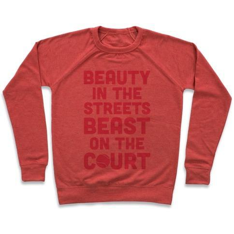 BEAUTY IN THE STREETS BEAST ON THE COURT CREWNECK SWEATSHIRT