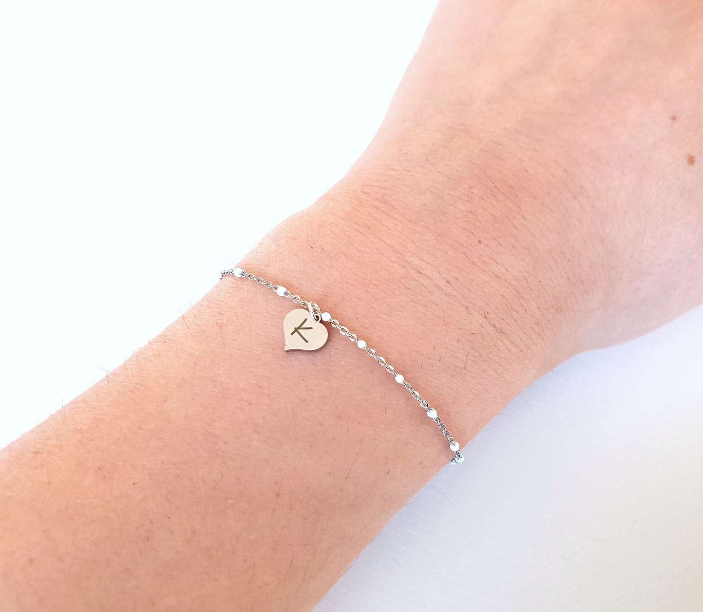 ANNE - Initial Heart Bracelet