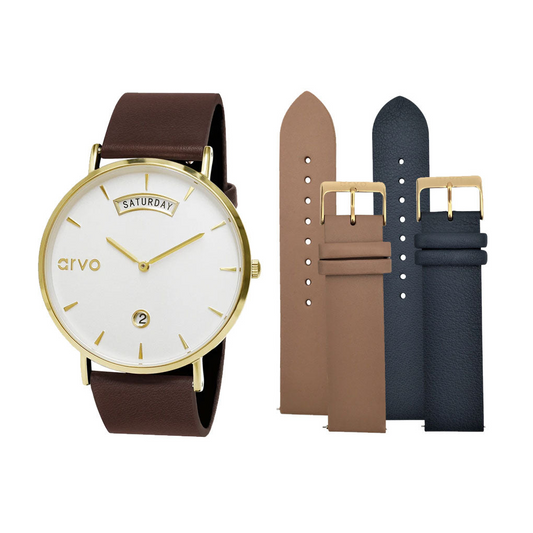 Arvo Awristacrat Watch Gold Gift Set