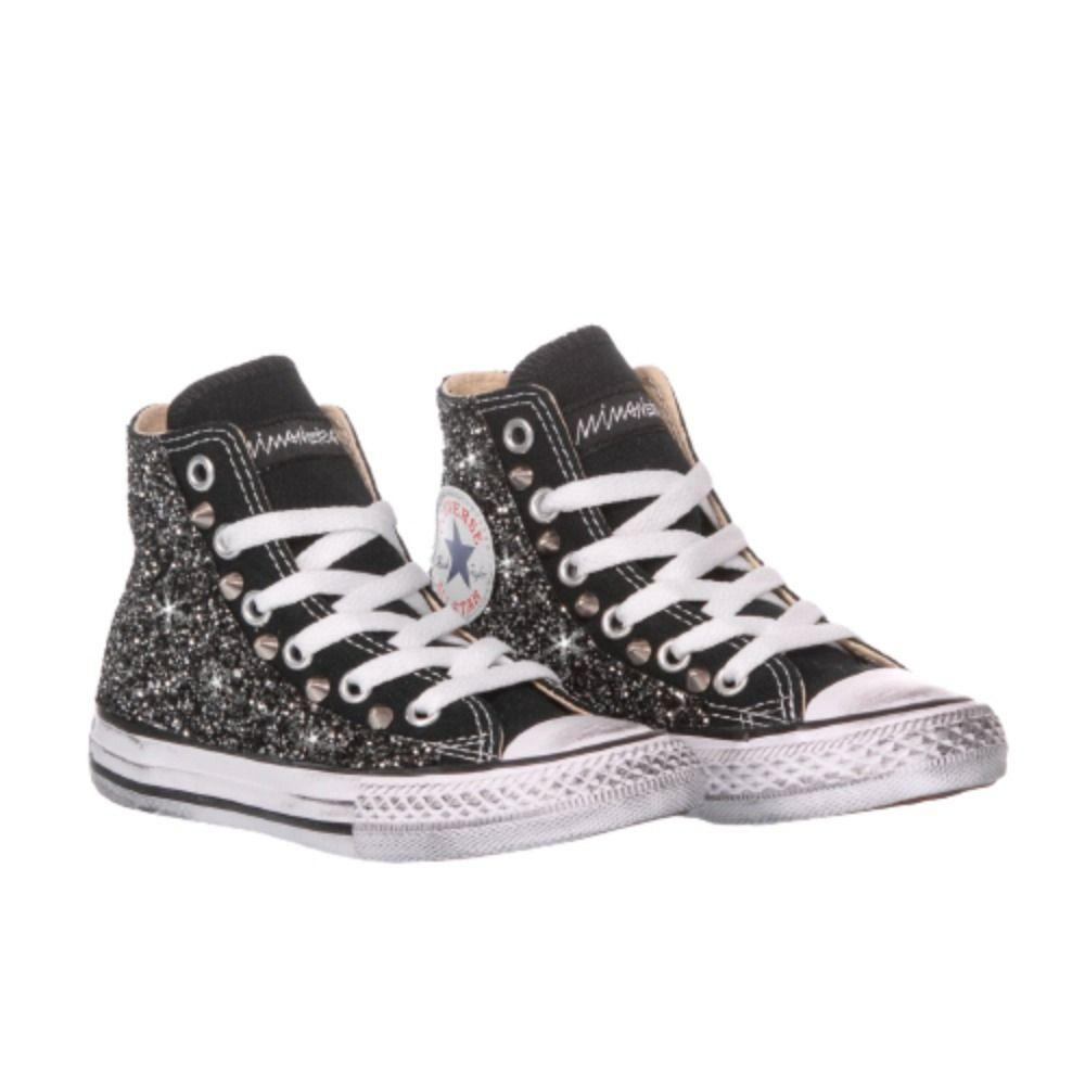 CONVERSE BLACK HI TOP SNEAKERS - DIVINE