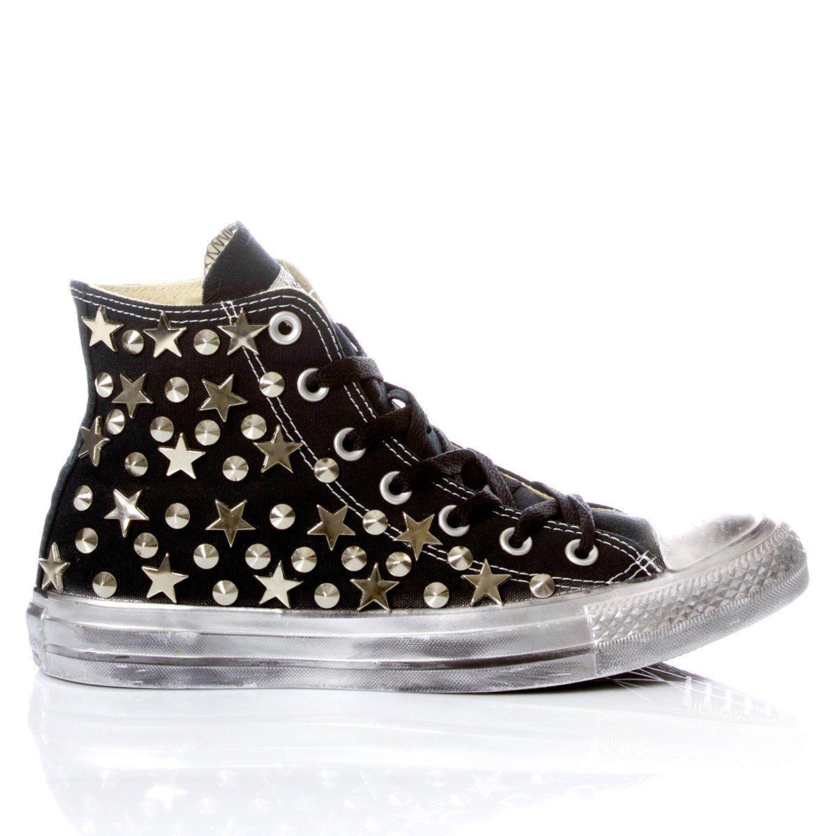 CONVERSE BLACK HI TOP SNEAKERS - DIVINE