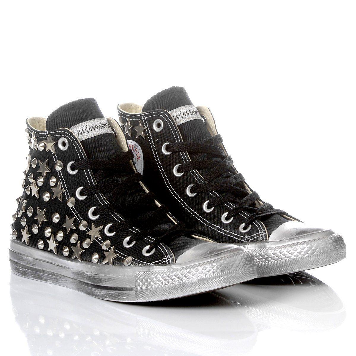 CONVERSE BLACK HI TOP SNEAKERS - DIVINE
