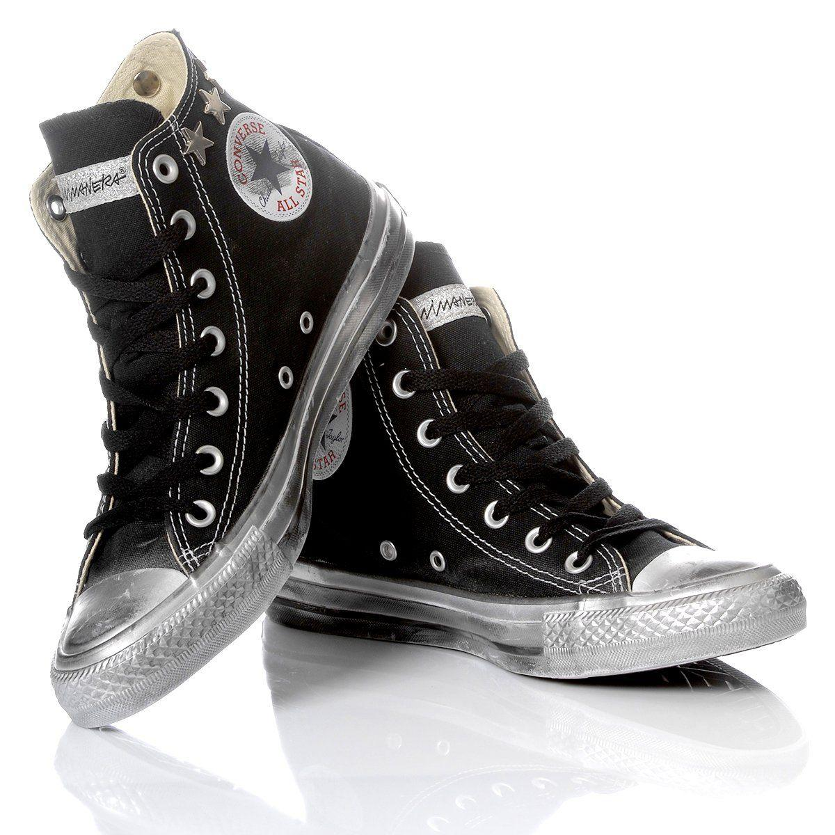CONVERSE BLACK HI TOP SNEAKERS - DIVINE