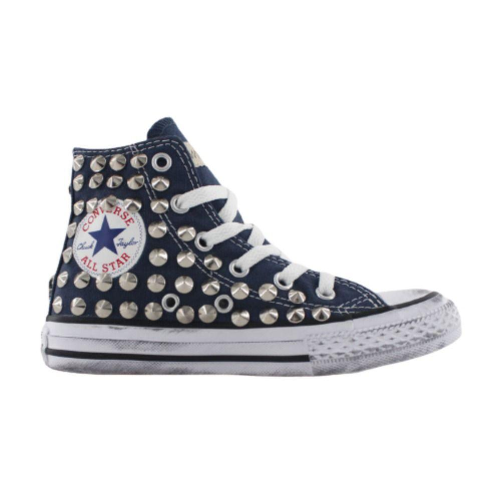 CONVERSE BLUE HI TOP SNEAKERS - DIVINE