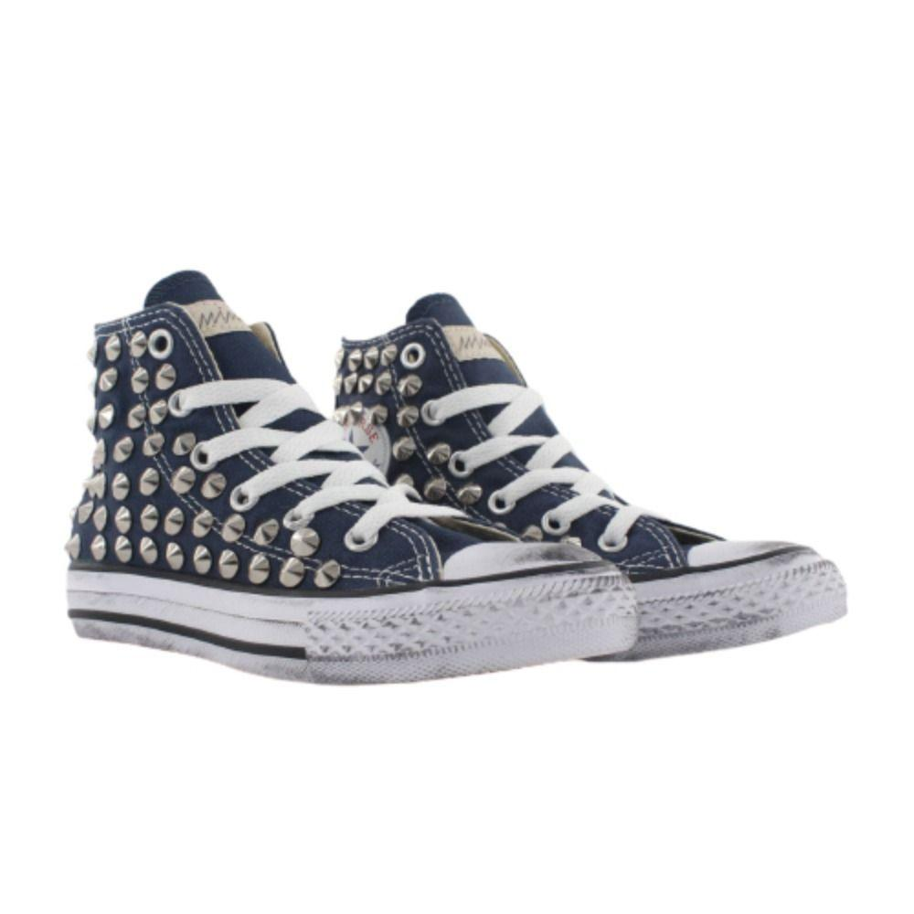 CONVERSE BLUE HI TOP SNEAKERS - DIVINE