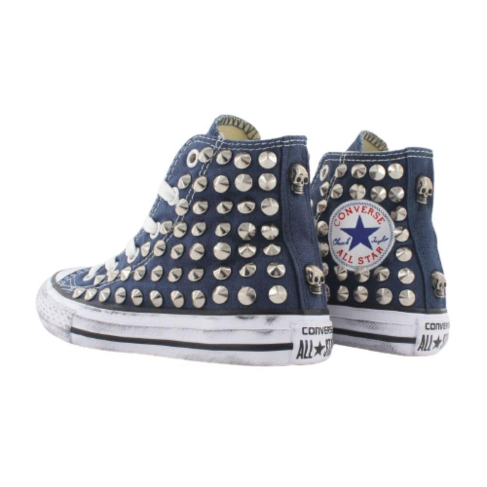CONVERSE BLUE HI TOP SNEAKERS - DIVINE