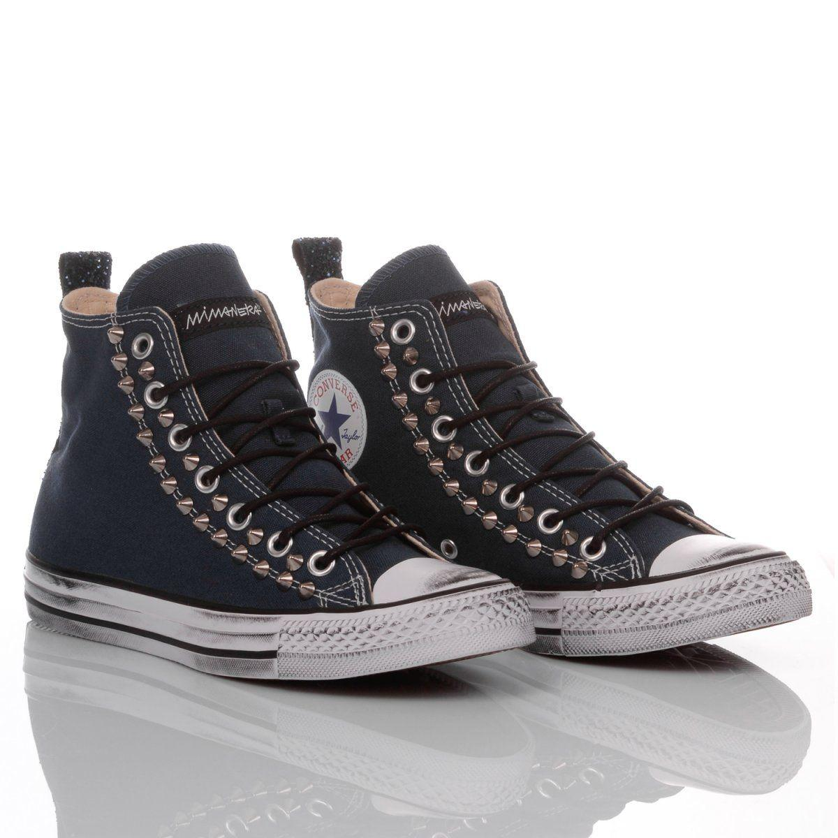 CONVERSE BLUE HI TOP SNEAKERS - DIVINE