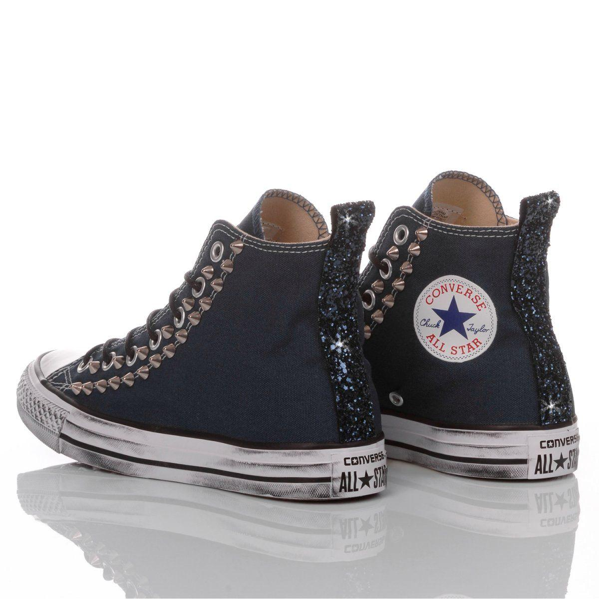 CONVERSE BLUE HI TOP SNEAKERS - DIVINE