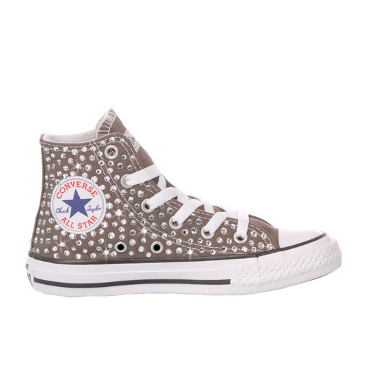 CONVERSE GREY HI TOP SNEAKERS - DIVINE
