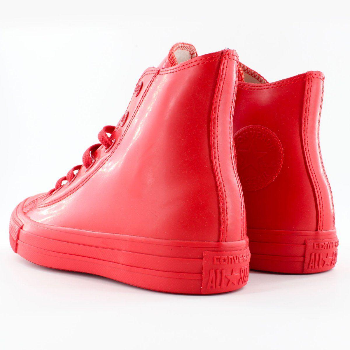 CONVERSE RED HI TOP SNEAKERS - DIVINE