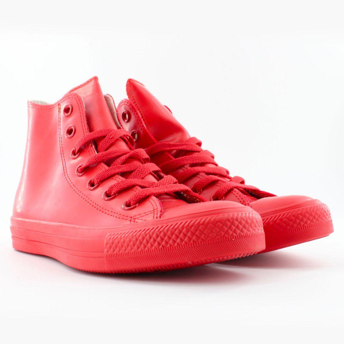 CONVERSE RED HI TOP SNEAKERS - DIVINE