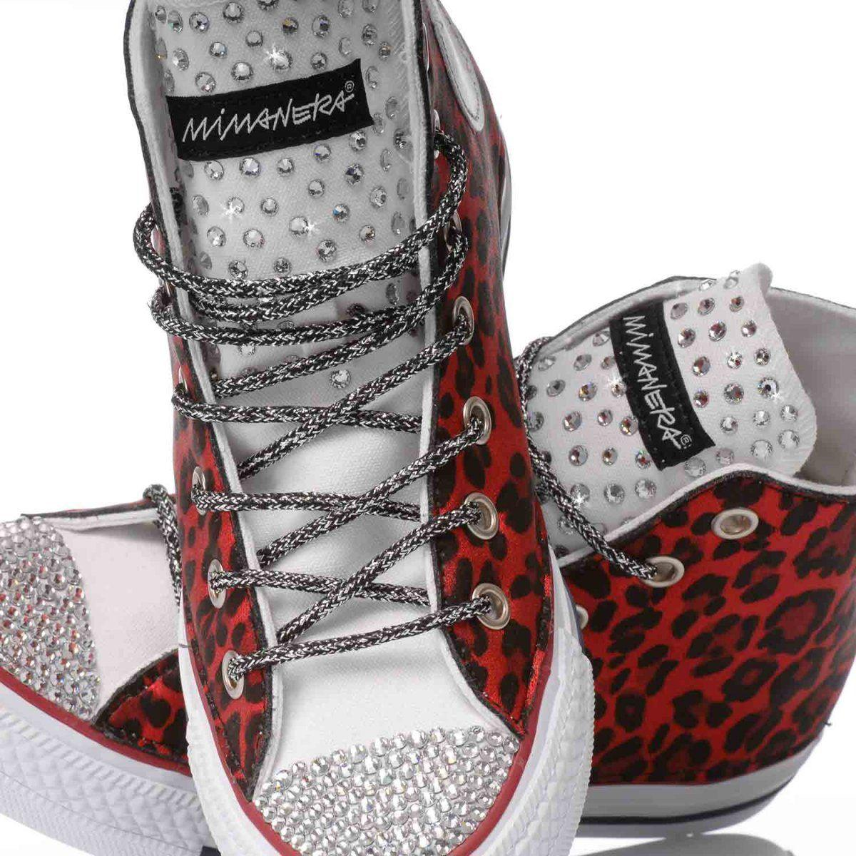 CONVERSE RED HI TOP SNEAKERS - DIVINE