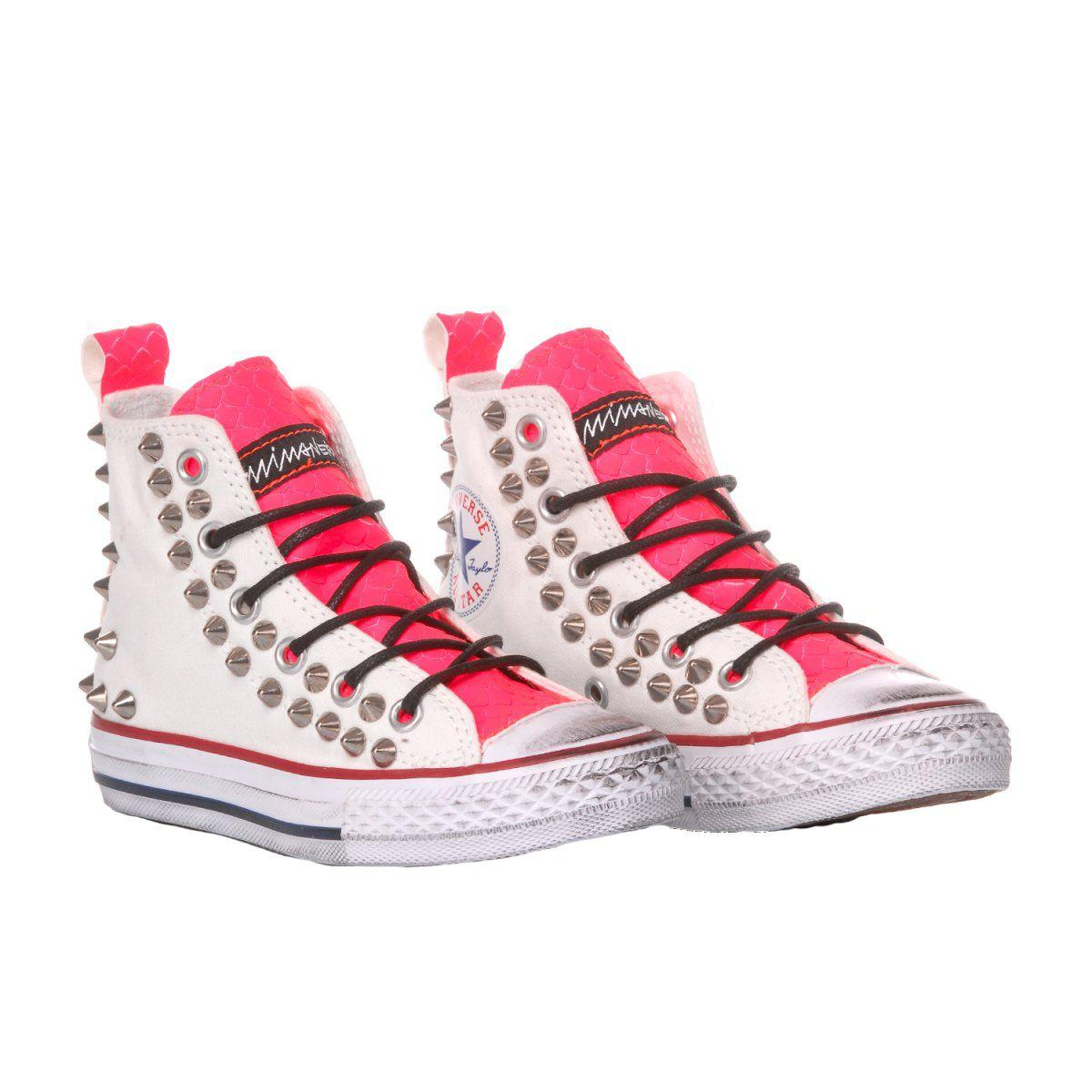 CONVERSE WHITE HI TOP SNEAKERS - DIVINE