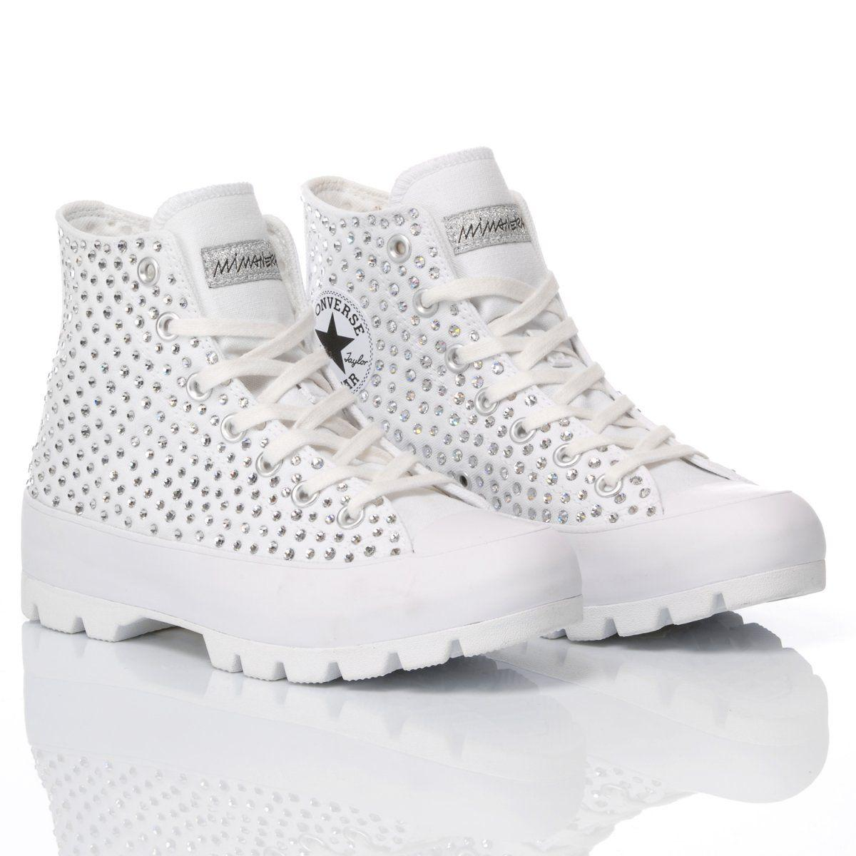 CONVERSE WHITE ANKLE BOOTS - DIVINE