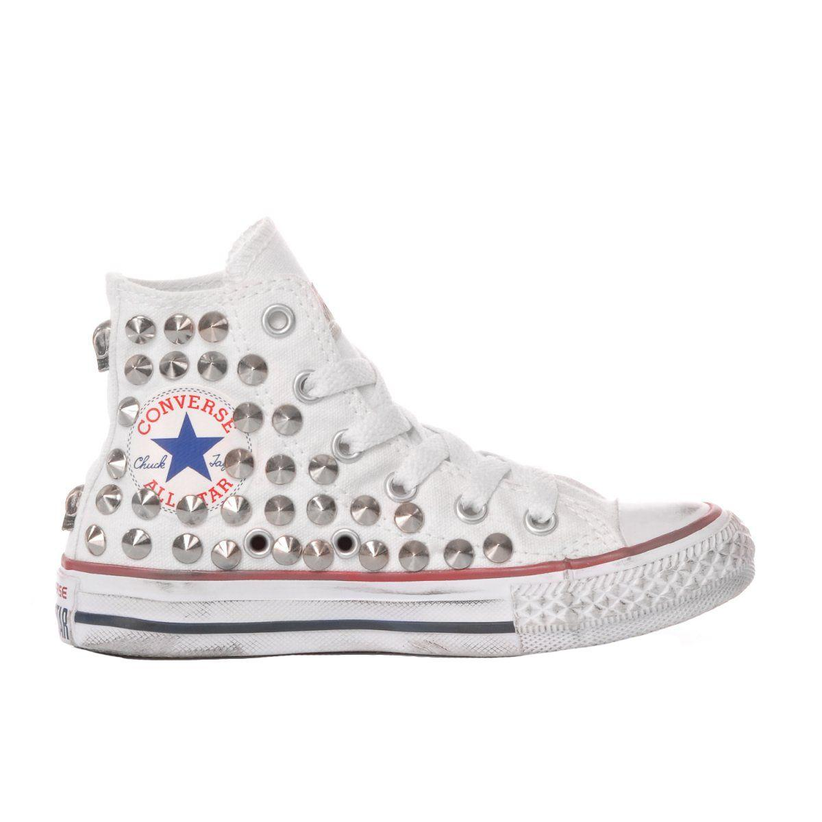 CONVERSE WHITE HI TOP SNEAKERS - DIVINE