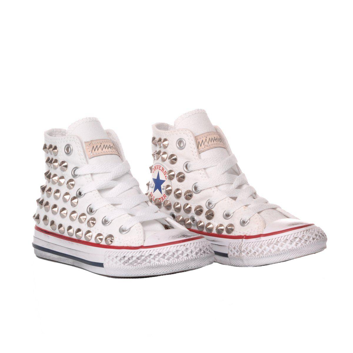 CONVERSE WHITE HI TOP SNEAKERS - DIVINE