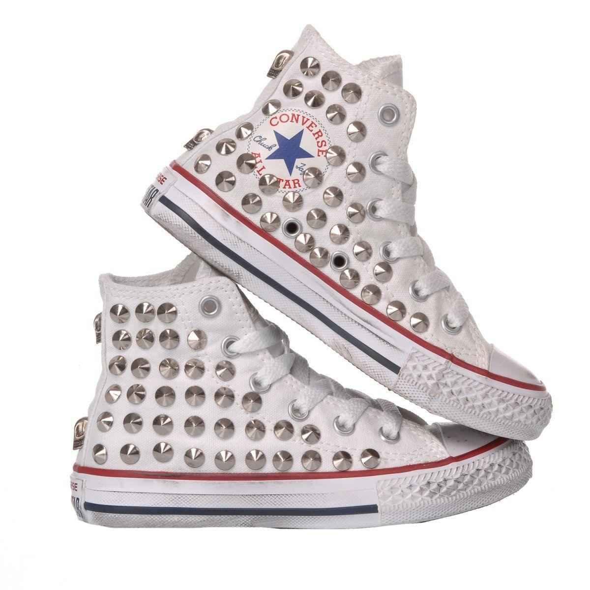 CONVERSE WHITE HI TOP SNEAKERS - DIVINE