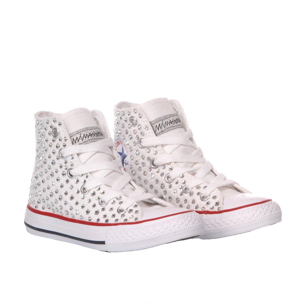CONVERSE WHITE HI TOP SNEAKERS - DIVINE