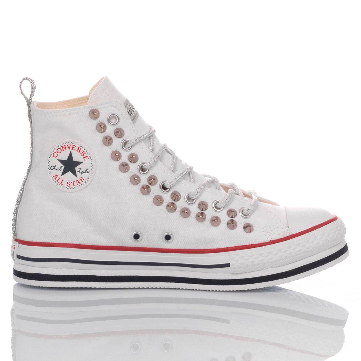 CONVERSE WHITE HI TOP SNEAKERS - DIVINE