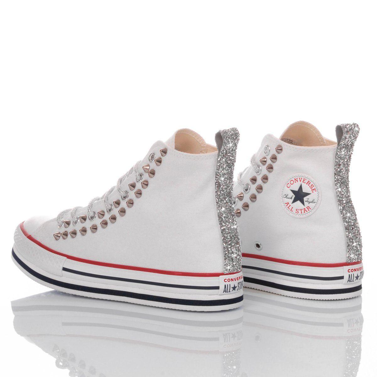 CONVERSE WHITE HI TOP SNEAKERS - DIVINE
