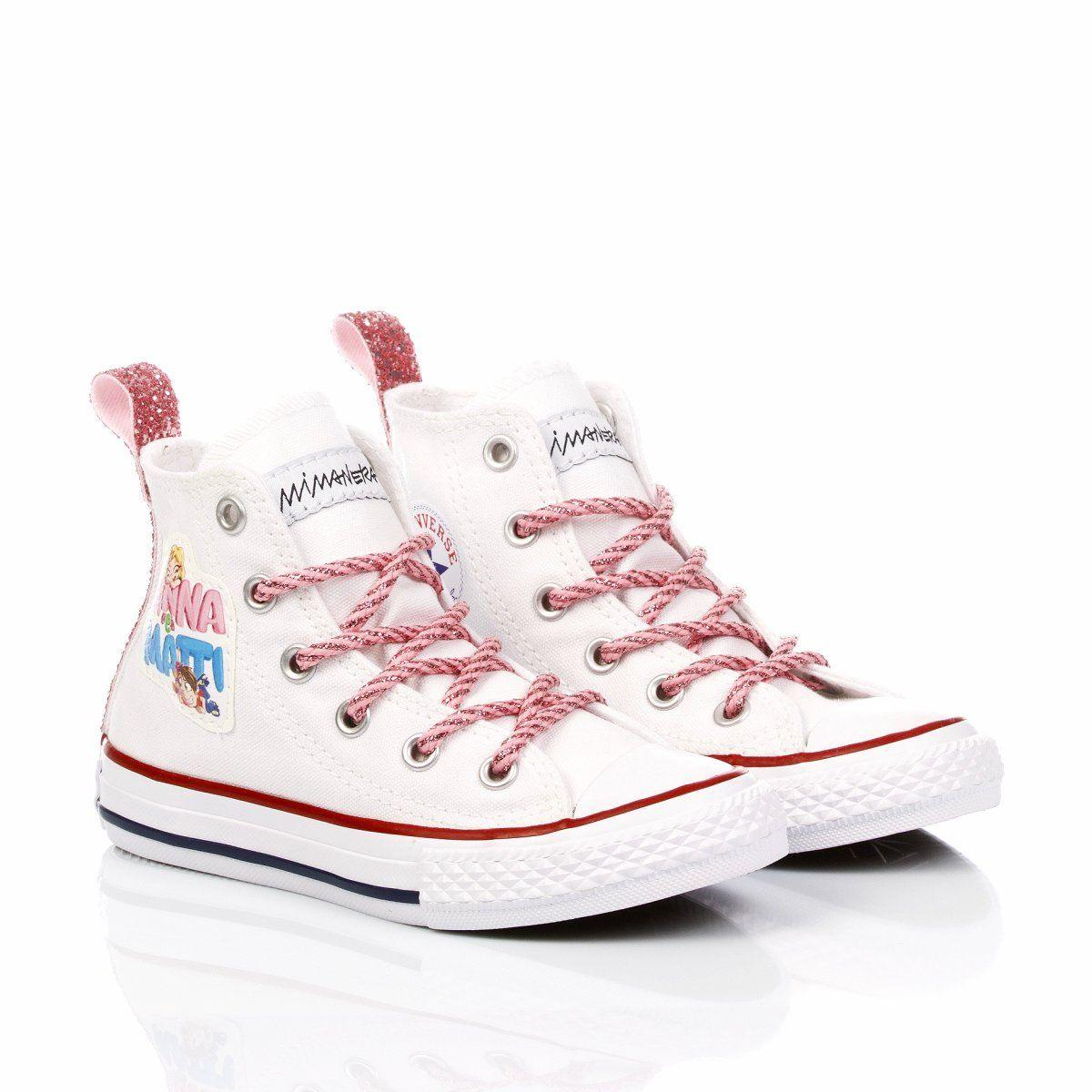 CONVERSE WHITE HI TOP SNEAKERS - DIVINE